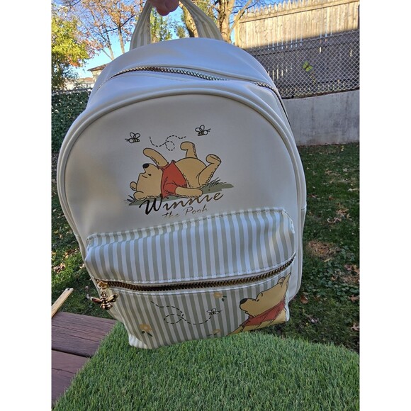 Disney Winnie the Pooh Faux Leather Backpack 13.5"x10" Primark Soft New With Tag - Picture 13 of 15